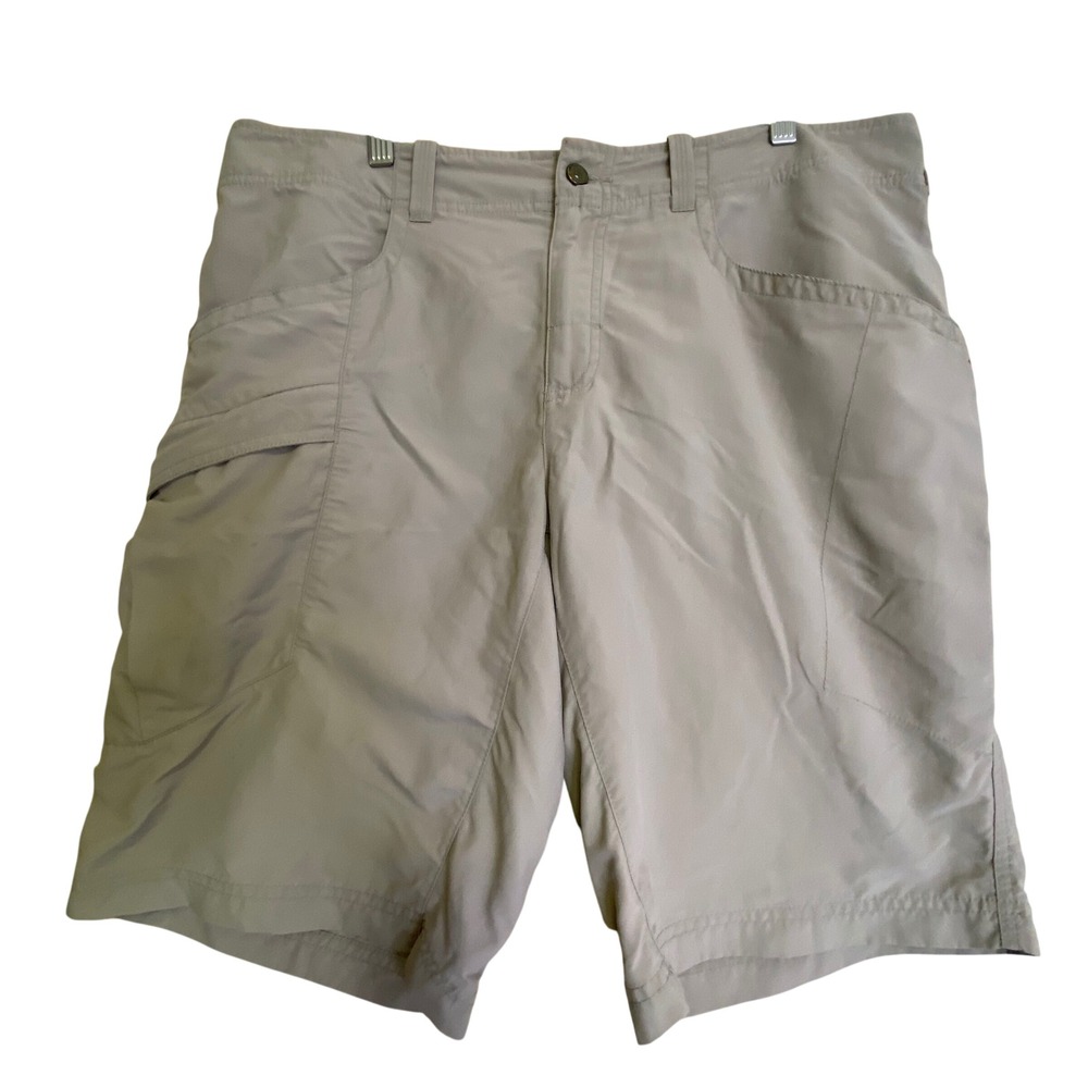 Mountain Hardwear‎ Mens 36 Hiking Shorts Tan Nylon Cargo Outdoor Trekking